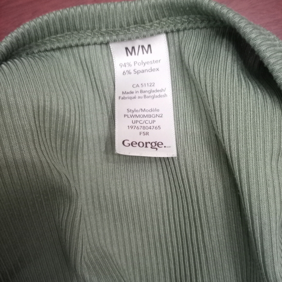 George Green Fitted Ribbed Tank Top - Picture 2 of 2